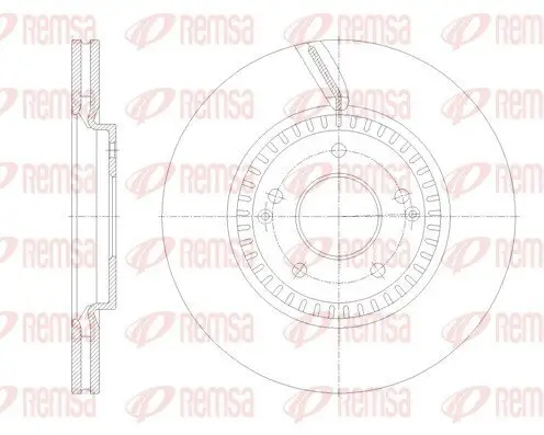 Bremsscheibe Vorderachse REMSA 62115.10