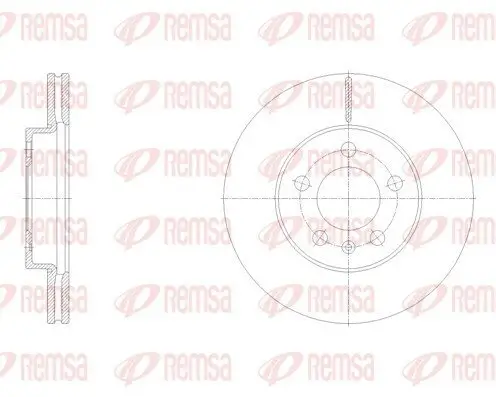 Bremsscheibe Vorderachse REMSA 62119.10