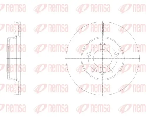 Bremsscheibe Vorderachse REMSA 62119.10