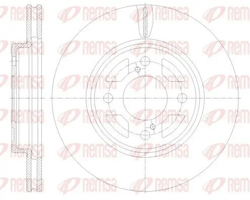 Bremsscheibe Vorderachse REMSA 62120.10