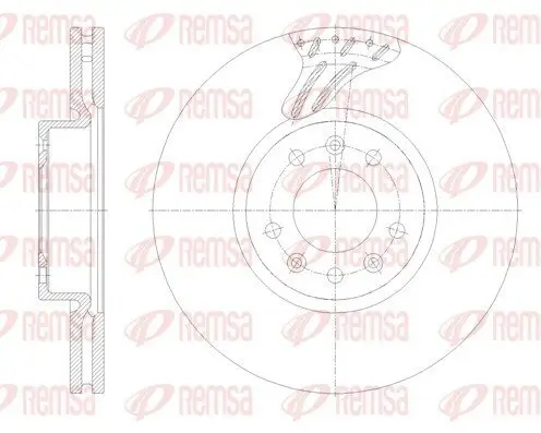 Bremsscheibe Vorderachse REMSA 62122.10