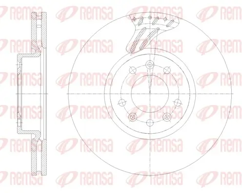 Bremsscheibe Vorderachse REMSA 62122.10