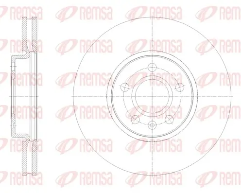 Bremsscheibe Vorderachse REMSA 62124.10