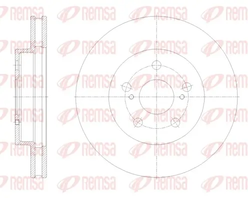 Bremsscheibe Vorderachse REMSA 62125.10
