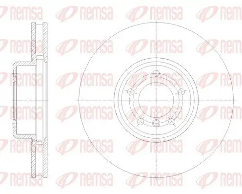 Bremsscheibe Vorderachse REMSA 62126.10