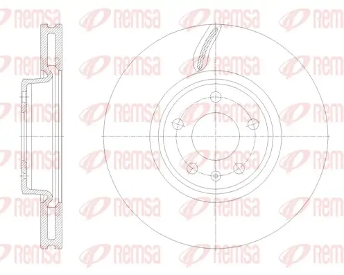 Bremsscheibe Vorderachse REMSA 62131.10