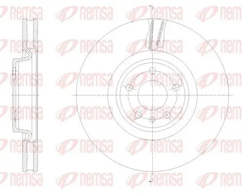 Bremsscheibe Vorderachse REMSA 62133.10