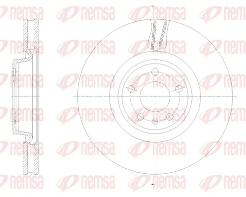 Bremsscheibe Vorderachse REMSA 62133.10