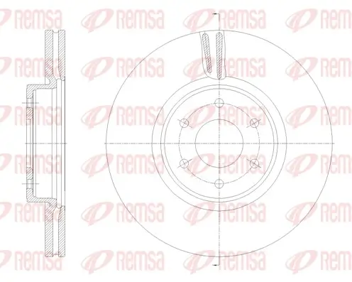 Bremsscheibe Vorderachse REMSA 62136.10