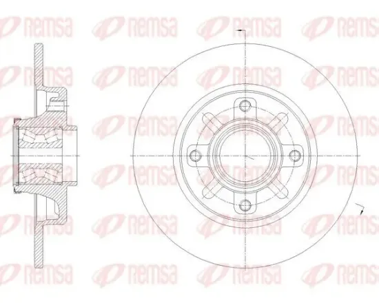Bremsscheibe Hinterachse REMSA 62137.20 Bild Bremsscheibe Hinterachse REMSA 62137.20