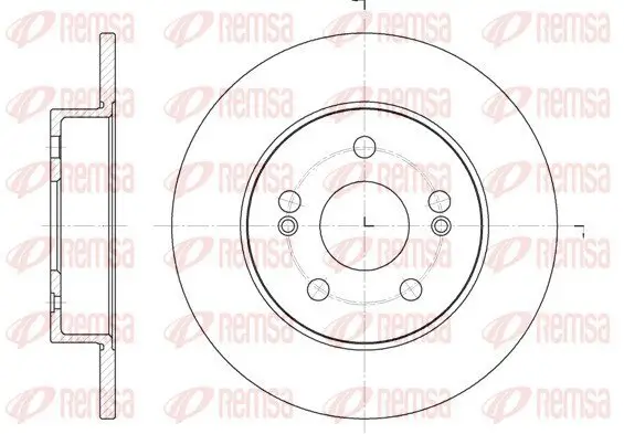Bremsscheibe Hinterachse REMSA 6239.01