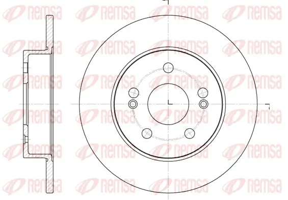Bremsscheibe Hinterachse REMSA 6239.01