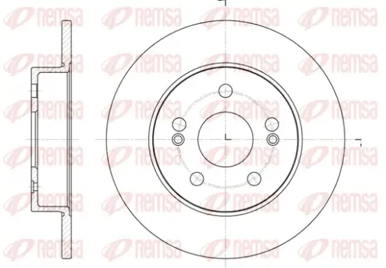 Bremsscheibe Hinterachse REMSA 6239.01 Bild Bremsscheibe Hinterachse REMSA 6239.01