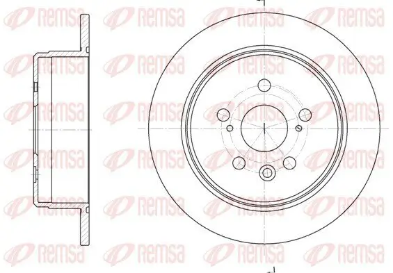 Bremsscheibe Hinterachse REMSA 6245.00