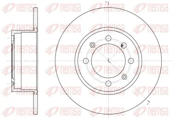 Bremsscheibe Vorderachse REMSA 6248.00