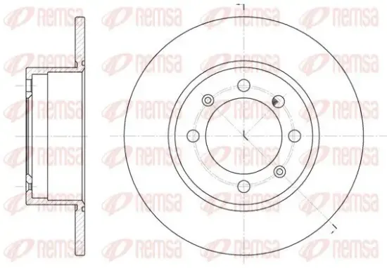 Bremsscheibe Vorderachse REMSA 6248.00 Bild Bremsscheibe Vorderachse REMSA 6248.00
