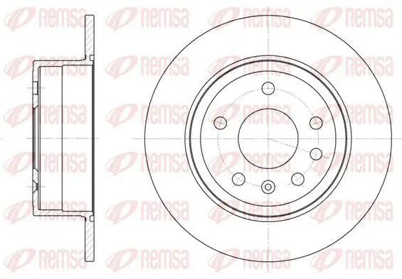 Bremsscheibe REMSA 6249.00