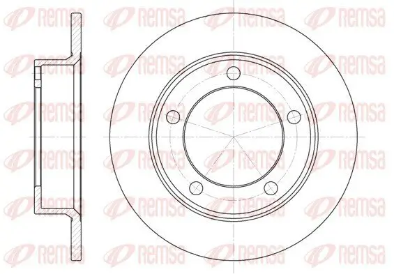 Bremsscheibe Vorderachse REMSA 6257.00