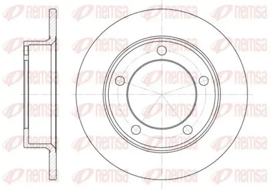 Bremsscheibe Vorderachse REMSA 6257.00 Bild Bremsscheibe Vorderachse REMSA 6257.00