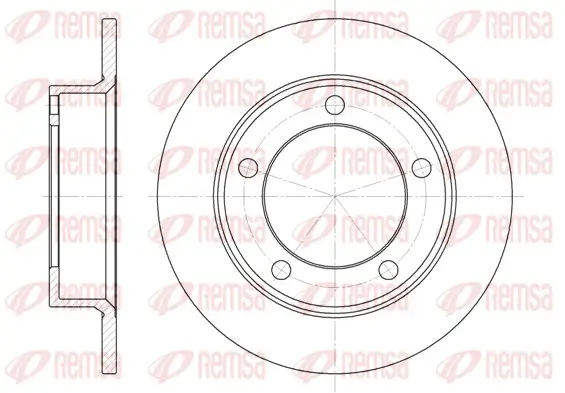 Bremsscheibe Vorderachse REMSA 6257.00