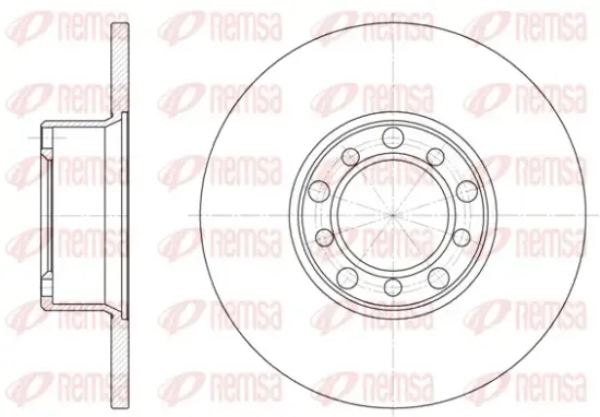 Bremsscheibe Vorderachse REMSA 6272.00 Bild Bremsscheibe Vorderachse REMSA 6272.00