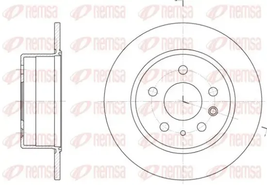 Bremsscheibe REMSA 6280.00 Bild Bremsscheibe REMSA 6280.00