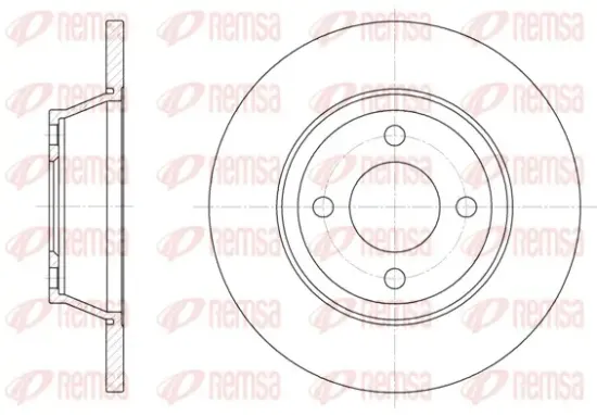 Bremsscheibe Vorderachse REMSA 6287.00 Bild Bremsscheibe Vorderachse REMSA 6287.00