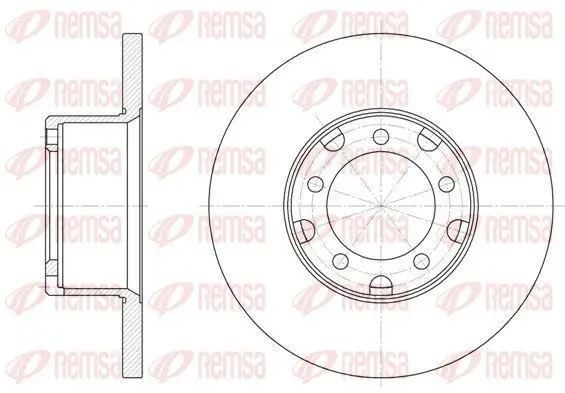 Bremsscheibe Vorderachse REMSA 6291.00