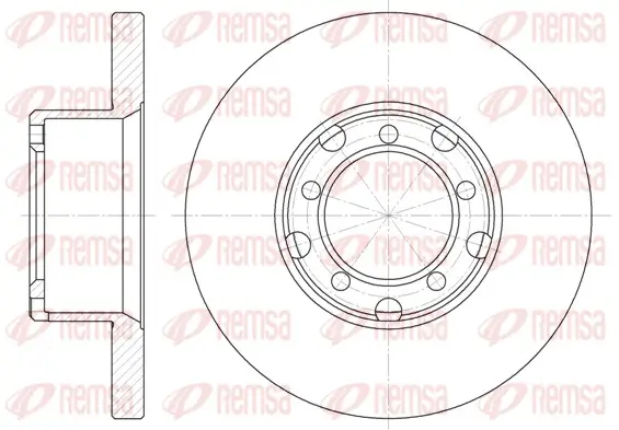Bremsscheibe Vorderachse REMSA 6296.00