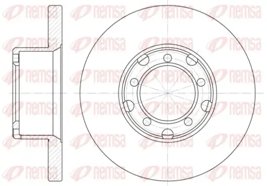 Bremsscheibe Vorderachse REMSA 6296.00 Bild Bremsscheibe Vorderachse REMSA 6296.00