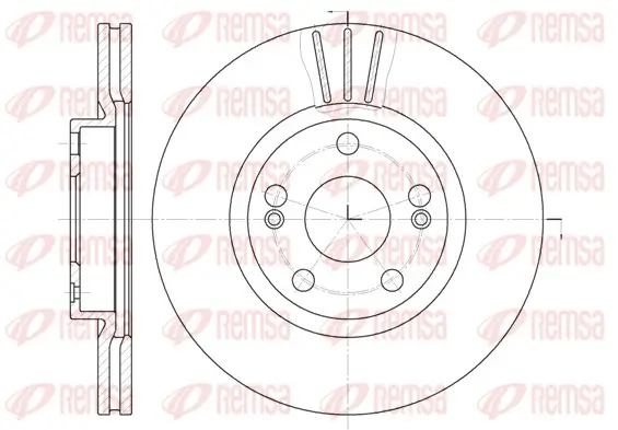 Bremsscheibe Vorderachse REMSA 6301.10