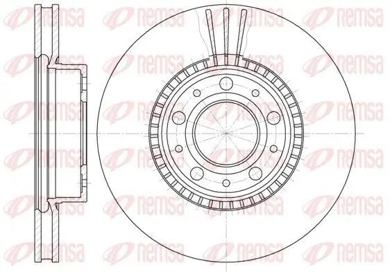 Bremsscheibe Vorderachse REMSA 6304.10