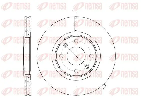 Bremsscheibe Vorderachse REMSA 6306.10