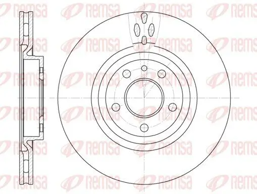 Bremsscheibe Vorderachse REMSA 6315.11