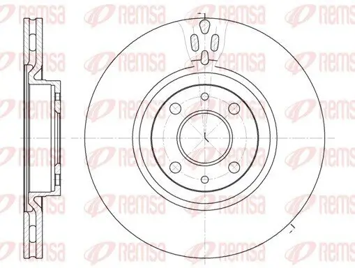 Bremsscheibe Vorderachse REMSA 6316.11
