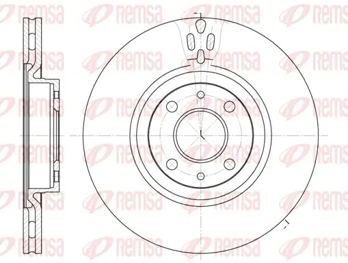 Bremsscheibe Vorderachse REMSA 6316.11
