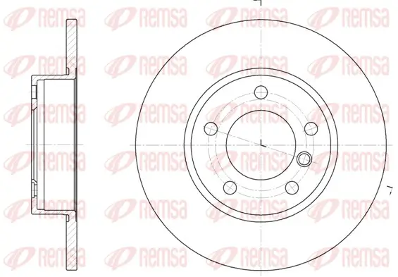 Bremsscheibe Vorderachse REMSA 6323.00