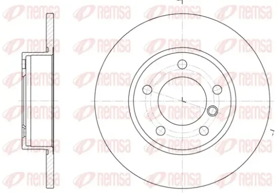 Bremsscheibe Vorderachse REMSA 6323.00 Bild Bremsscheibe Vorderachse REMSA 6323.00