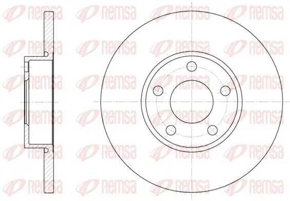 Bremsscheibe Vorderachse REMSA 6327.00