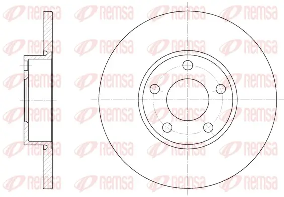 Bremsscheibe Vorderachse REMSA 6327.00