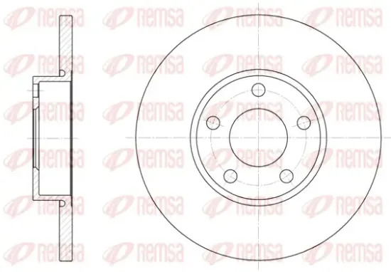 Bremsscheibe Vorderachse REMSA 6327.00 Bild Bremsscheibe Vorderachse REMSA 6327.00