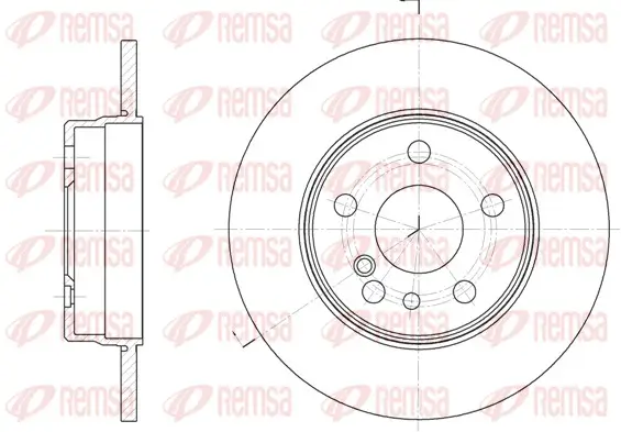 Bremsscheibe Hinterachse REMSA 6332.00