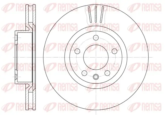 Bremsscheibe Vorderachse REMSA 6339.10