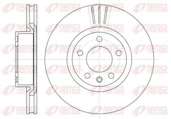Bremsscheibe Vorderachse REMSA 6339.10 Bild Bremsscheibe Vorderachse REMSA 6339.10