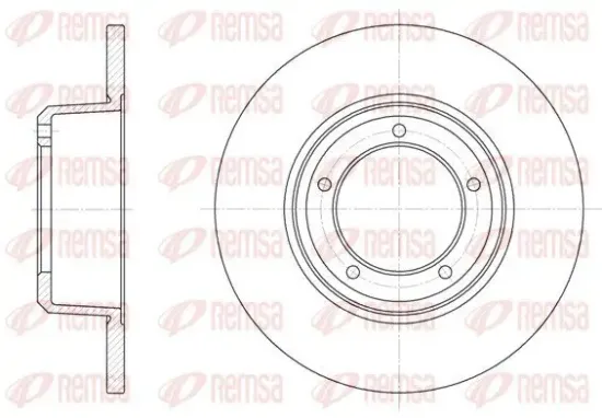 Bremsscheibe Vorderachse REMSA 6341.00 Bild Bremsscheibe Vorderachse REMSA 6341.00