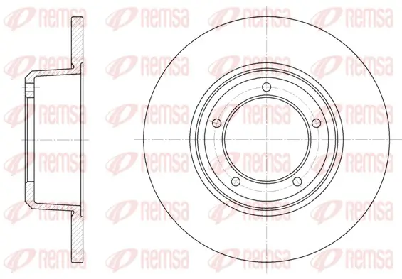 Bremsscheibe Vorderachse REMSA 6341.00