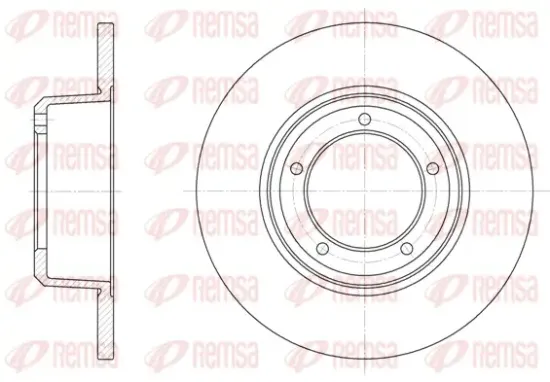 Bremsscheibe Vorderachse REMSA 6341.00 Bild Bremsscheibe Vorderachse REMSA 6341.00