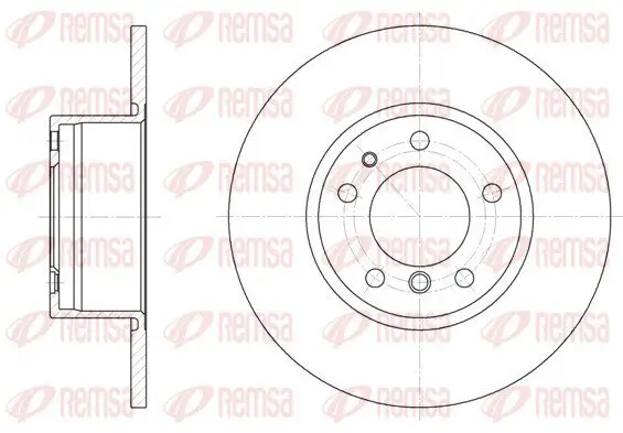 Bremsscheibe Vorderachse REMSA 6347.00