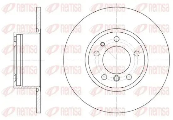 Bremsscheibe Vorderachse REMSA 6347.00 Bild Bremsscheibe Vorderachse REMSA 6347.00