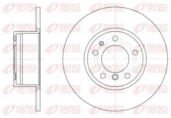 Bremsscheibe Vorderachse REMSA 6347.00 Bild Bremsscheibe Vorderachse REMSA 6347.00